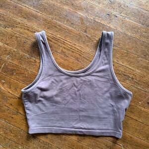 Brown Cropped Tank Top